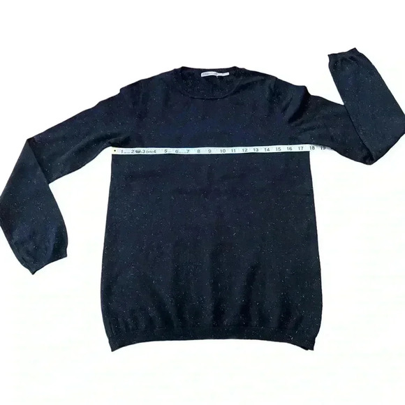 NWOT Esqualo, Sparkling Long-Sleeve Pullover, Medium, Black - Picture 7 of 9